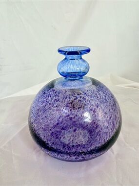 Vintage Kosta Boda Art Glass Bud Vase by Bertil Vallien’s Antikva series